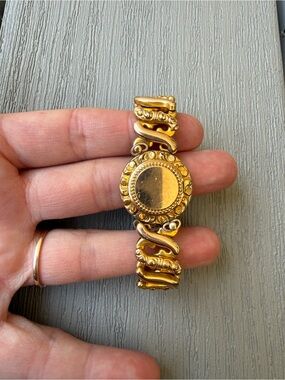 Antique Carmen D.F.B. Co Sweetheart Expansion Locket Bracelet